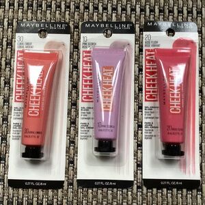 Maybelline Cheek Heat Bundle 30 Coral Ember 20 Rose Blush 10 Pink Scorch NEW